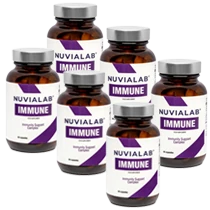 Lot de six bouteilles de NuviaLab Immune, représentant l'offre 'Meilleure Offre'