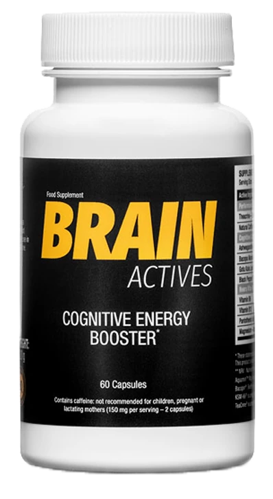 Flacon du supplément Brain Actives