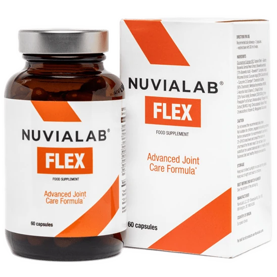 Bouteille principale de NuviaLab Flex, un complément articulaire