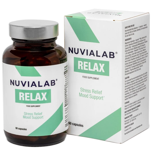 Boîte de NuviaLab Relax, un complément pour la relaxation et le stress