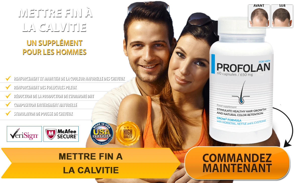 Bannière Profolan - Le supplément numéro 1 pour la repousse capillaire